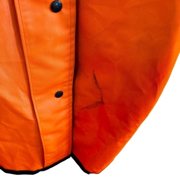 Vintage 1990s Detroit Police Uniform Neon Reflective Rain Coat - Picture 5 of 7